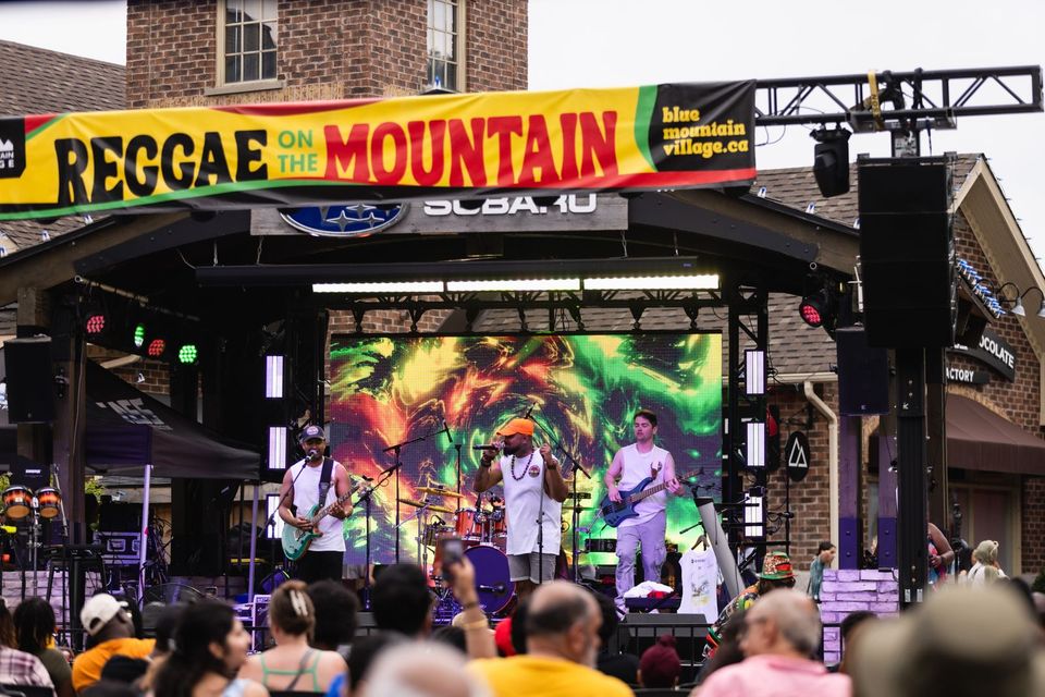 Ontario Reggaeton band, Black Creek Reign, performing live on the Subaru Stage for Reggae on the Mountain 2025